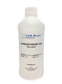 Hydrogen Peroxide 25% Solution, Food Grade, Kosher, Halal